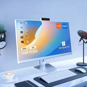 All in One Desktop Computer Set for Gaming 8GB 16GB RAM 256GB 512GB SATA125GB SSD I3 I5 I7 LCD Display for Home Use
