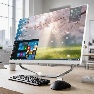 All in One Desktop PC 32 Inch Full Set Gaming Setup and PC Full Set Build