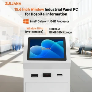 All in One Fanless Design Antiglare Cover Glass Front IP65 Waterproof 15.6 Inch Industrial Panel PC