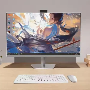 All in One PC 24 Inch Core I5 13500H 32GB 1TB SSD+HDD Win 11 OEM Quad Core Gaming Desktop with 1080p White Color