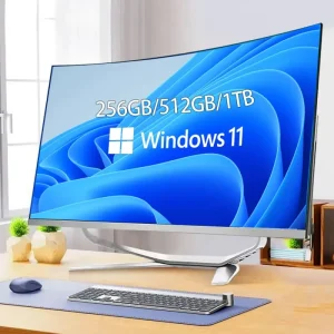 All in one PC 32 Curved Inch Intel Core I5 Monoblock Gaming Computer Barebone with SSD and LCD Display