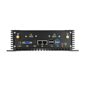 AlloyMini Box PC with 2 LAN 6 COM GPIO Fanless Industry Embedded Computer DDR4 RAM Supports Custom Mini PCs