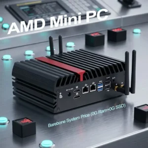 Amd Ryzen Embedded R314 Embedded Mini Pc Ddr4 Memory 6 Com Industrial PC for Operate Locker System