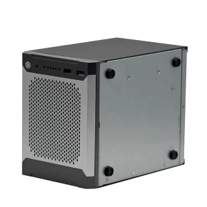 Armortec Industrial 4 Bays NAS Storage Server Barebone PC with Intel J1900 Mini PC NAS Case NAS Computers, Routers, Dual LAN