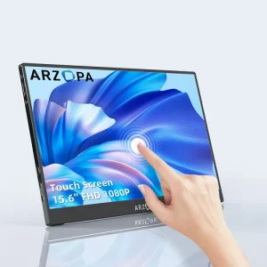 Arzopa A1T Ultra Wide Screen Extender Portable Monitor 15.6 Inch Laptop Screen Touch for Business Gaming Phone Computer