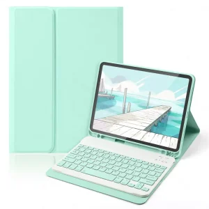 Auto Sleep/Wake Detachable Magnetic Wireless Keyboard Case USB Pencil Holder Stand Cover for iPad 10.2 Inch