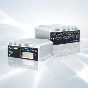 BASCO I3 I5 CPU Embedded Fanless Mini Box PC Industrial Computer With HMI DVI DP 12*RS 232 4* Optional 422 485 PCI PCIE