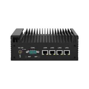 Barebone Fanless Industrial 4LAN 6USB 2HDMI 2COM RJ45 Gigabit N100 Mini PC Intel I3 I5 I7 Industrial Computer