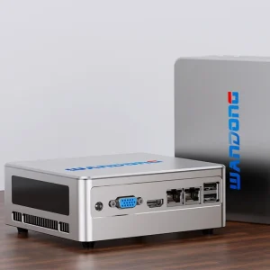 Barebone Fanless Industrial Mini PC Intel Core I5 I7 I9 AU US Plug Compatible SSD HDD Storage