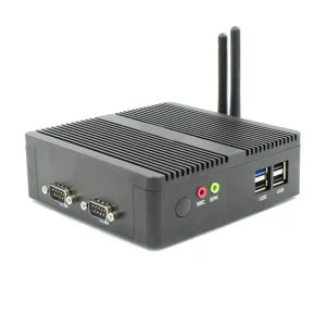 Barebone Mini PC J2900 J1900 Quad Core Embedded Fanless Industrial Design RS232 COM Port Dual LAN PFSense Mini Server DDR3
