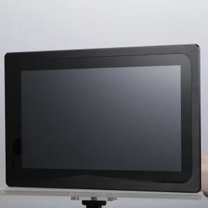 Black J1800 All in One 19 Inch Industrial Touch Panel PC Dual Core DDR3 RAM MSATA VGA HDMI