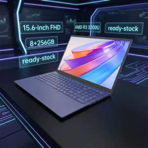 Brand New 15.6″ Laptop AMD R3 3200U Quad Core 256 SSD IPS Display Full HD English Keyboard Windows 11 Home for Students
