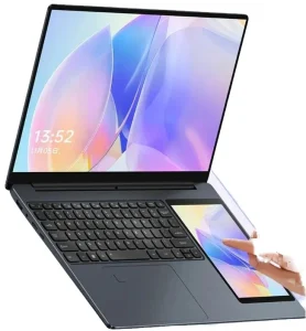 Business Dual Screen Laptop 15.6” + 7” Touch Screen Intel Celeron N100 2TB SSD IPS Panel Metal Body for Students
