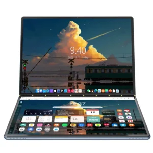 Business Laptops Dual 13.5 Inch 2.5K Dual Screen Touch Laptop Intel DDR5 CPU N100 Window 11 Home 16GB RAM 1TB SSD 2 in 1 Laptops