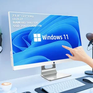 Business Ready All in One Desktop Computer with Capacitive Touch Screen Monitor I3 I5 I7 Options for Home Use
