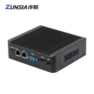 Celeron J4125 J6412 Barebone Dual Lan Desktop Mini PC 2*Com Quad Core Thin Client DDR4 VGA X86 Industrial Fanless Mini PC
