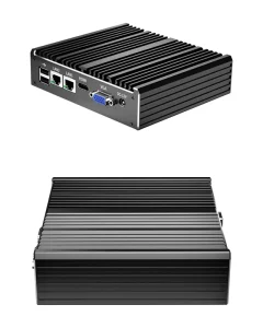 Celeron N2930 Mini PC DDR3L Fanless Embedded Industrial Computer with 2*COM RS232 2*LAN Dual Display Ports