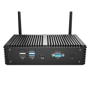 Com 4 Usb Port Ddr4 Ram Barebone Gigabit Pfsense 6 Lan Fort Computer Intel 4405U 4415U Industrial Desktop Mini-PC