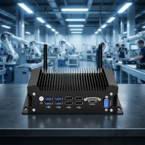 Compact Computer Intel Core I3 6167U CPU DDR4 RAM NVMe SSD 2 LAN 2 COM 2 Display Embedded Industrial Fanless Mini PC