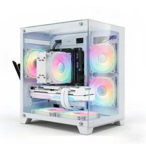 Computadoras Custom Full Complete Pc Intel I5-12400f Rtx3060 Set White Assembled All in One Desktop Computer Rgb Fans for Gaming
