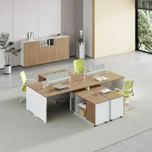 Computer Office Workstation Desk for 4 Person 4 Seater Work Station Workstation Office Table 4 People