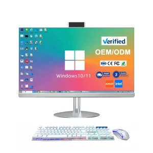 Computer Standing Desk Office 23.8-inch All-in-One Desktop Computer Intel Core I3/i5/i7 Windows 10 SSD+HDD Business Use