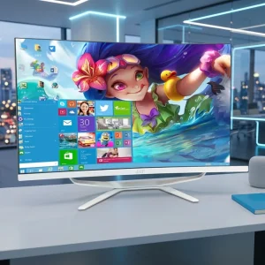 Curved Monitor Desktop Computer 27 Inch Core i7 6700 8GB 128GB Monoblock Computadora All in One PC AIO PC Gaming