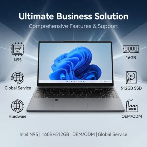 Customizable OEM ODM Product 15.6″ Intel N95 Quad-core Processor 1920*1080 Resolution Windows 11 System Business Laptop Computer
