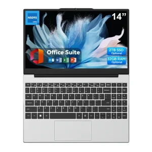 Customize 14 Inch IPS Screen Laptop 16GB RAM 512GB SSD Dual WIFI Intel N5095 Win11 Student Laptops Computer