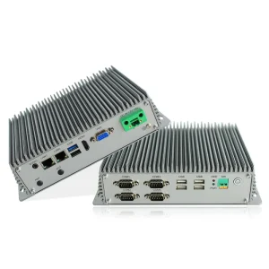Customized Mini Box Pc J1900 Processor Industrial Embedded Computer with 4 Ethernet Lan Ports RS232 Support Auto Power on