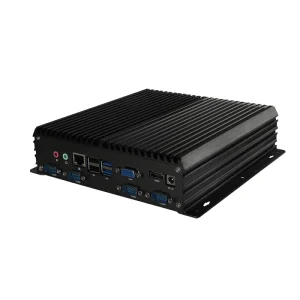 Customized Mini Box Pc J1900 Processor Industrial Embedded Computer with 4 Ethernet Lan Ports RS232 Support Auto Power on