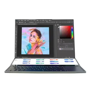 Customized Notebook PC 16 + 14 Inch Touch Double Screen Intel Core I7-9750H Business Gaming Dual Screen Laptop Computer