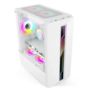 Desktop Computer Chassis Micro ATX Small 240 Water Cooled USB 3.0 Side Transparent Game White Black Frosted