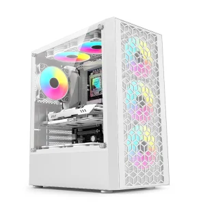 Desktop Computer E5 2680 V3 16GB DDR4 1TB SSD RX580 8GB Twelve Core Win11 PC Desktop Computer Design Drawing Gaming Pc Gamer