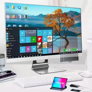 Desktop Computer PC 24″ AIO CPU I5 16GB/32GB RAM 256GB/512GB SSD 24″ Display Screen Set UPS Battery All-in-One PC