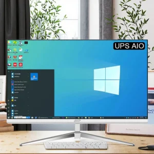 Desktop PC All in One 23.8″ White Core i7 12700 16GB 512GB SSD OEM Computer Set with UPS Battery