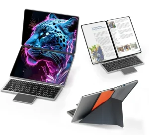 Dual 11 Inch Touch Screen 2 in 1 Laptop 180° Folding and Turning