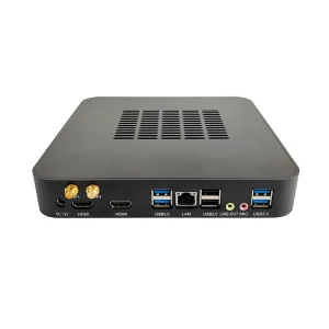 Dual HDMI Mini Desktop Computer HD4008 Support Kaby Lake I3 7100H DDR4 RAM 1*COM MSATA M.2 SSD