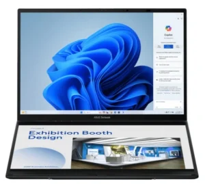 Dual Screen 14+14 Inch Laptop Thin and Light Business Notebook Blue tooth Keyboard 360 Degree Flip Laptop