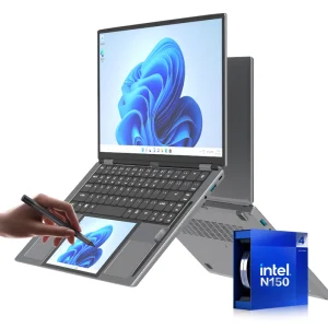 Dual Screen 15.6+7-inch Secondary Screen Touchscreen Handwriting Laptop Intel N150 Quad-core DDR4 8GB/16GB/32GB Optional