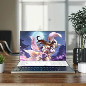 Dual Screen 16 Inch Touch IPS Laptop 14 Inch Secondary Screen Xeon W-10855M 6 Cores 12 Threads CPU 16GB DDR4 512GB SSD Laptop