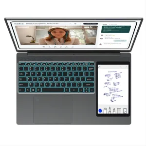 Dual Screen Laptop 15.6″ 7″ Touchscreen 2 in 1 Home Education Laptop Notebook