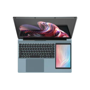 Dual Screen Laptop 15.6 Inch IPS + 7” Touch 12th Gen N100 Max 32G DDR4 2T SSD Slim Office Notebook PC