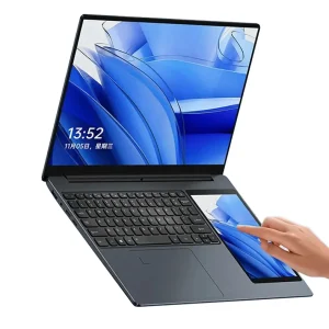 15.6″+7″ Touch Screen Win 11 Intel N100 Backlight Keyboard Double Screen Laptop English Backlit Keyboard for Office Business