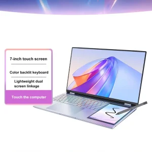 Dual Screen Laptop Touch Screen 32GB RAM N95 2TB SSD IPS Panel for Students
