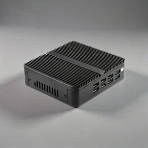 Eglobal Industrial Fanless Desktop Computer Intel N100 Quad Core DDR4 Dual HD DP Three Display LAN Low Consumption TDP 6W