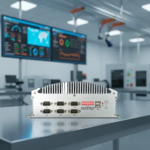 Embedded Computer Compact Industrial 199*238.7*90.7mm 6 Serial Port 6 USB VGA HD Mi Dual Display PCIe Data Acquisition HMI EIP