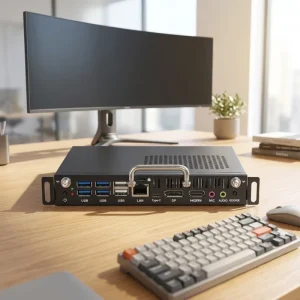 Embedded Industrial Computer 8GB RAM 256GB SSD WiFi Thermal Management Dual HDMI 4K