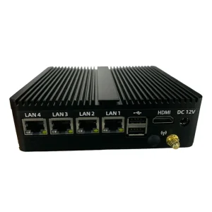 Embedded Industrial Mini Pc X86 Router Minipc with 4xLan Intel I226 i225 or Realtek for Firewall Router