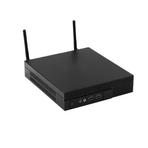 Embedded V1605b AMD Mini Host 4DP 2COM 6USB 2LAN 2MIC-in 2Line Out Quad-core Mini Industrial PC
